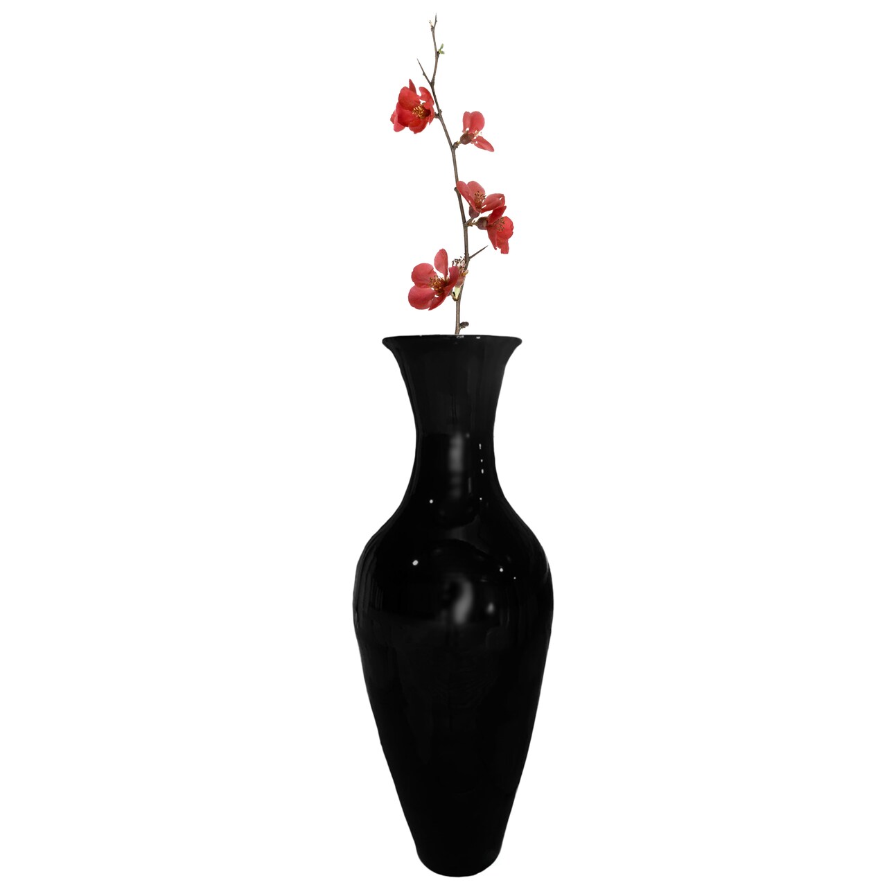 Uniquewise Tall Floor Vase, 37 Inch Bamboo Vase, Modern Vase for Dining, Living Room, Entryway, Large Flower Holder, Classic Floor Vase for Home Decor